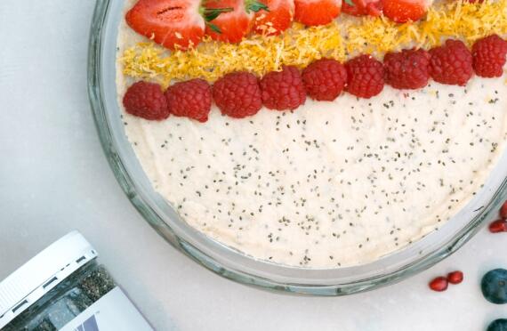 Lemon & Chia Cheesecake image