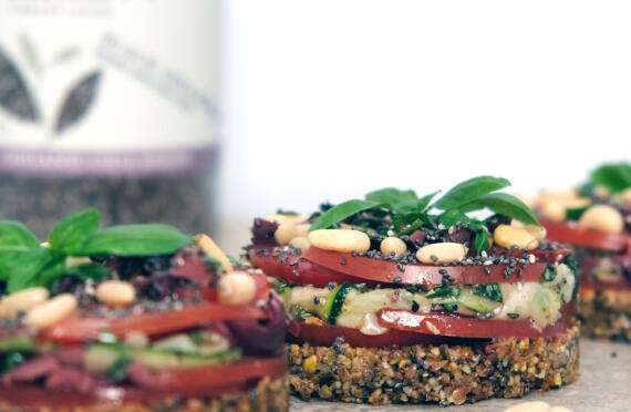 Raw Tomato & Zucchini Tarts image