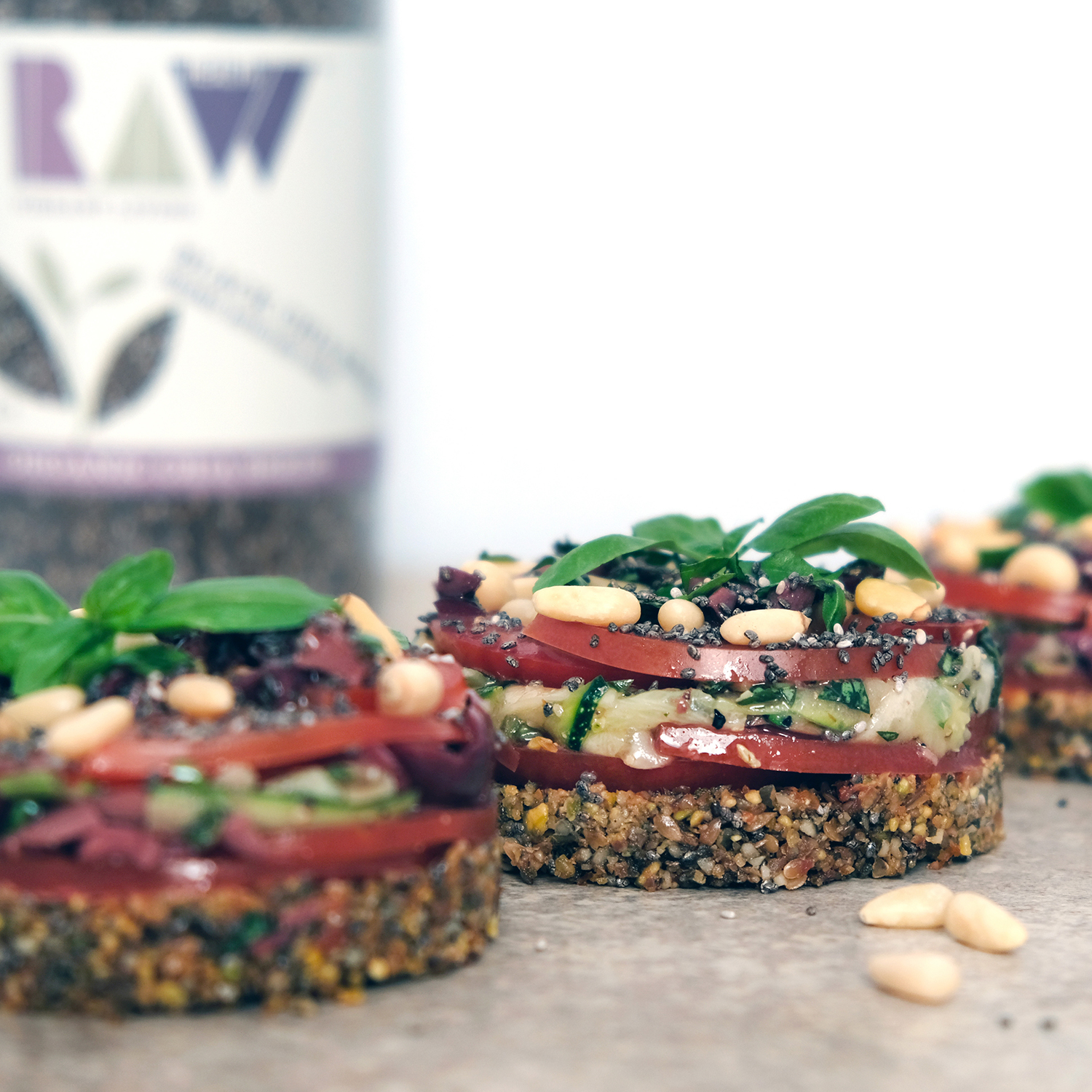 Raw Tomato & Zucchini Tarts | Raw Vibrant Living