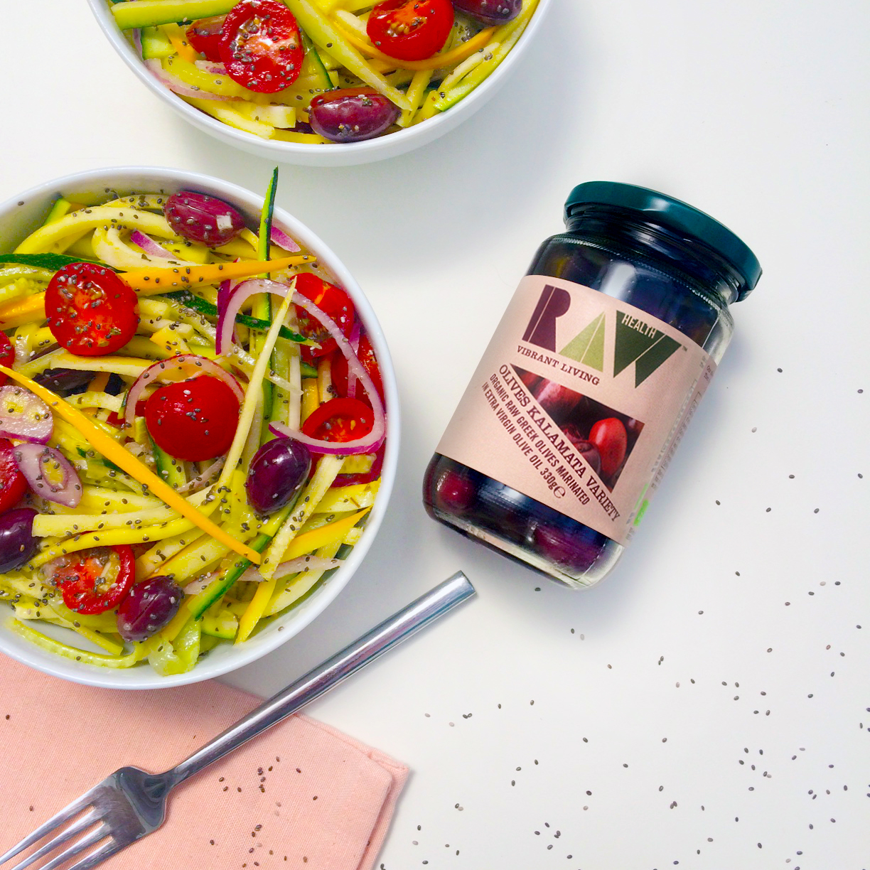 Raw Zoodle Salad | Raw Vibrant Living