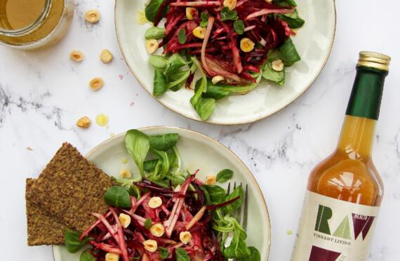 Raw Health Beetroot, Pear and Hazelnut Salad image