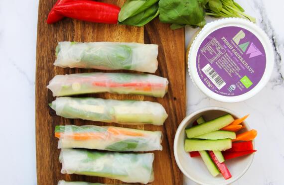 Raw Summer Rolls image