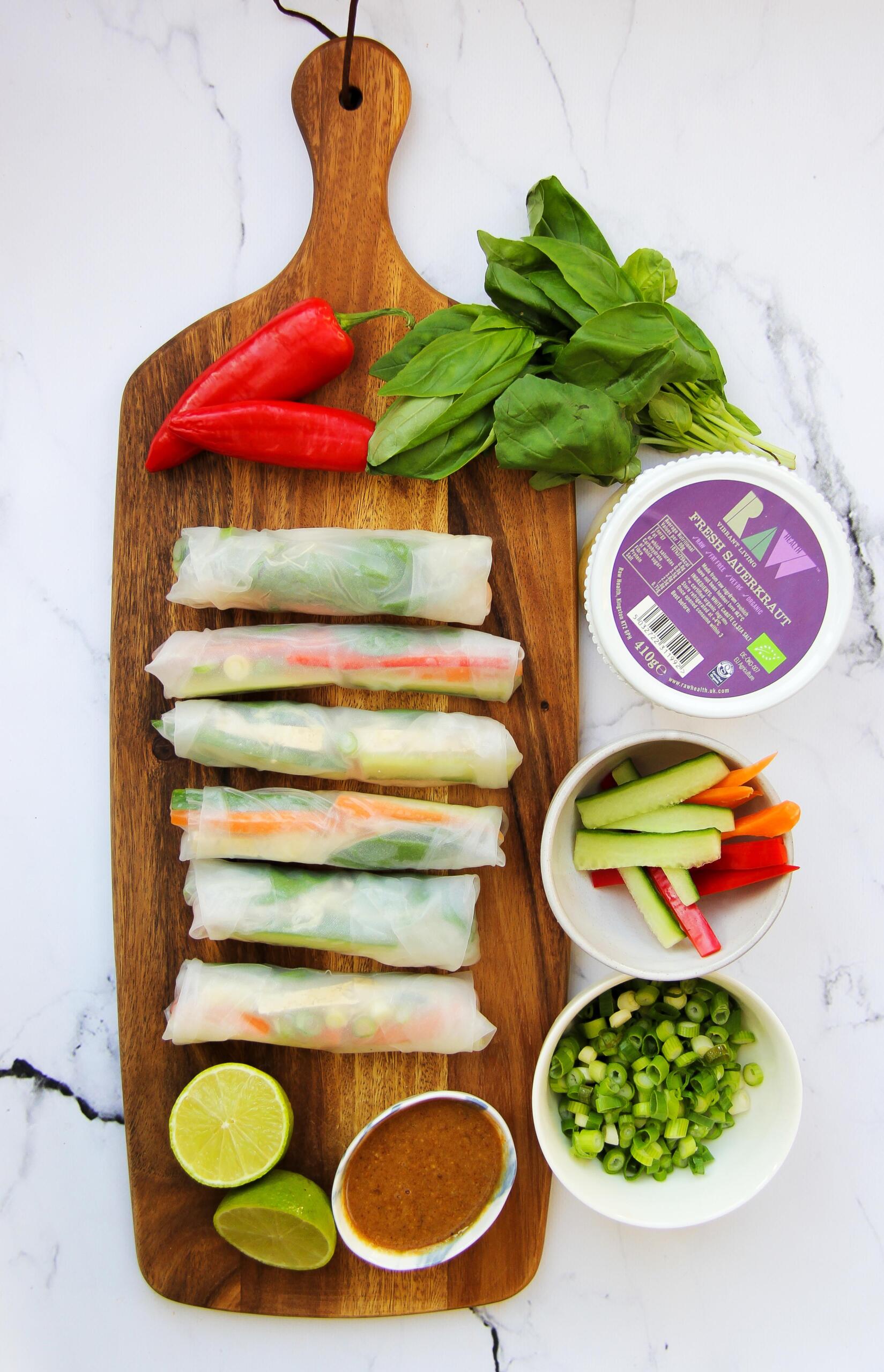 Raw Summer Rolls | Raw Vibrant Living