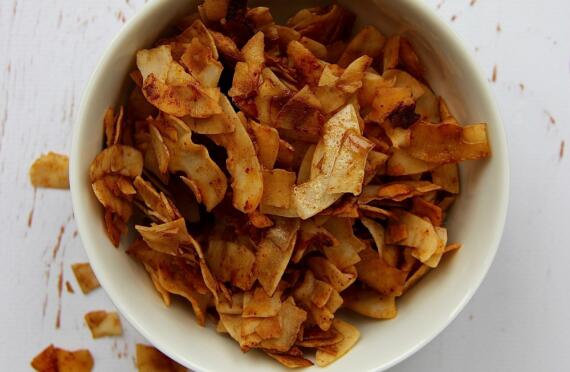 Raw coconut bacon image