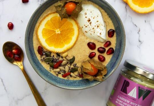Raw Buckwheat, Orange and Nut Butter Porridge image