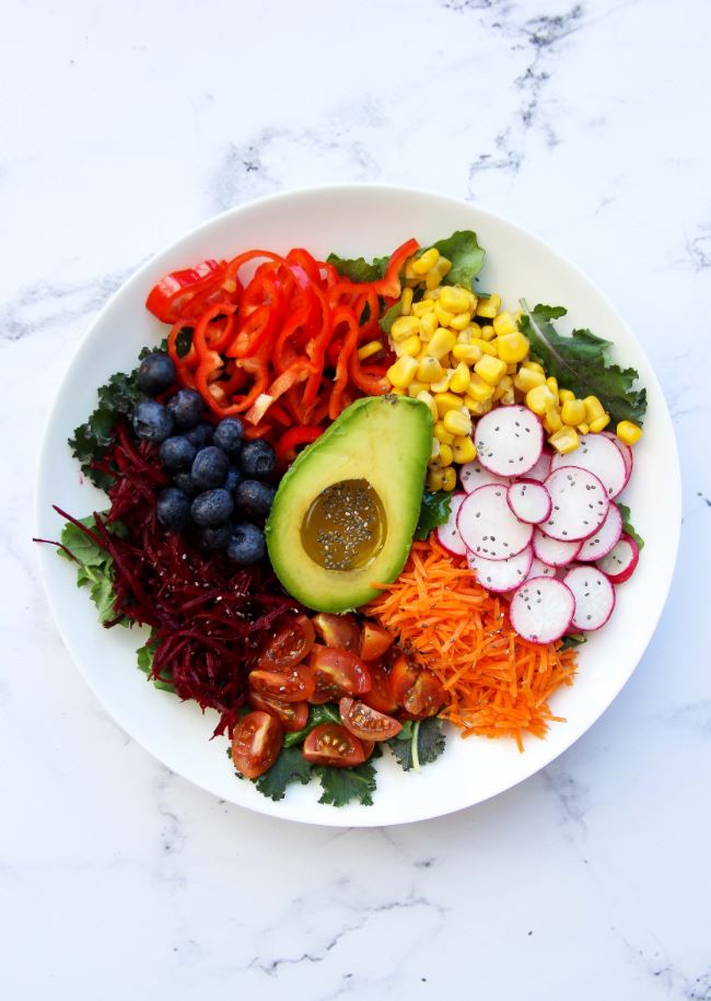 Raw Rainbow Salad | Raw Vibrant Living