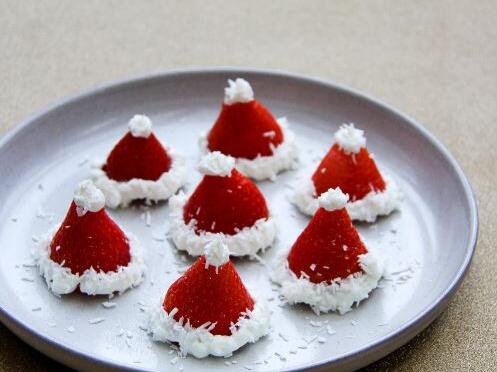 Strawberry Santa Hats image