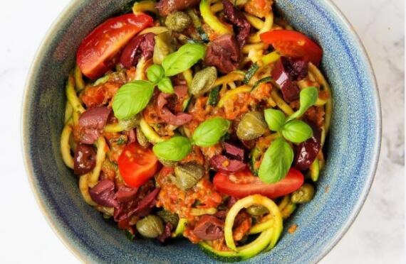 Raw Tomato, Olive and Caper Zoodles image