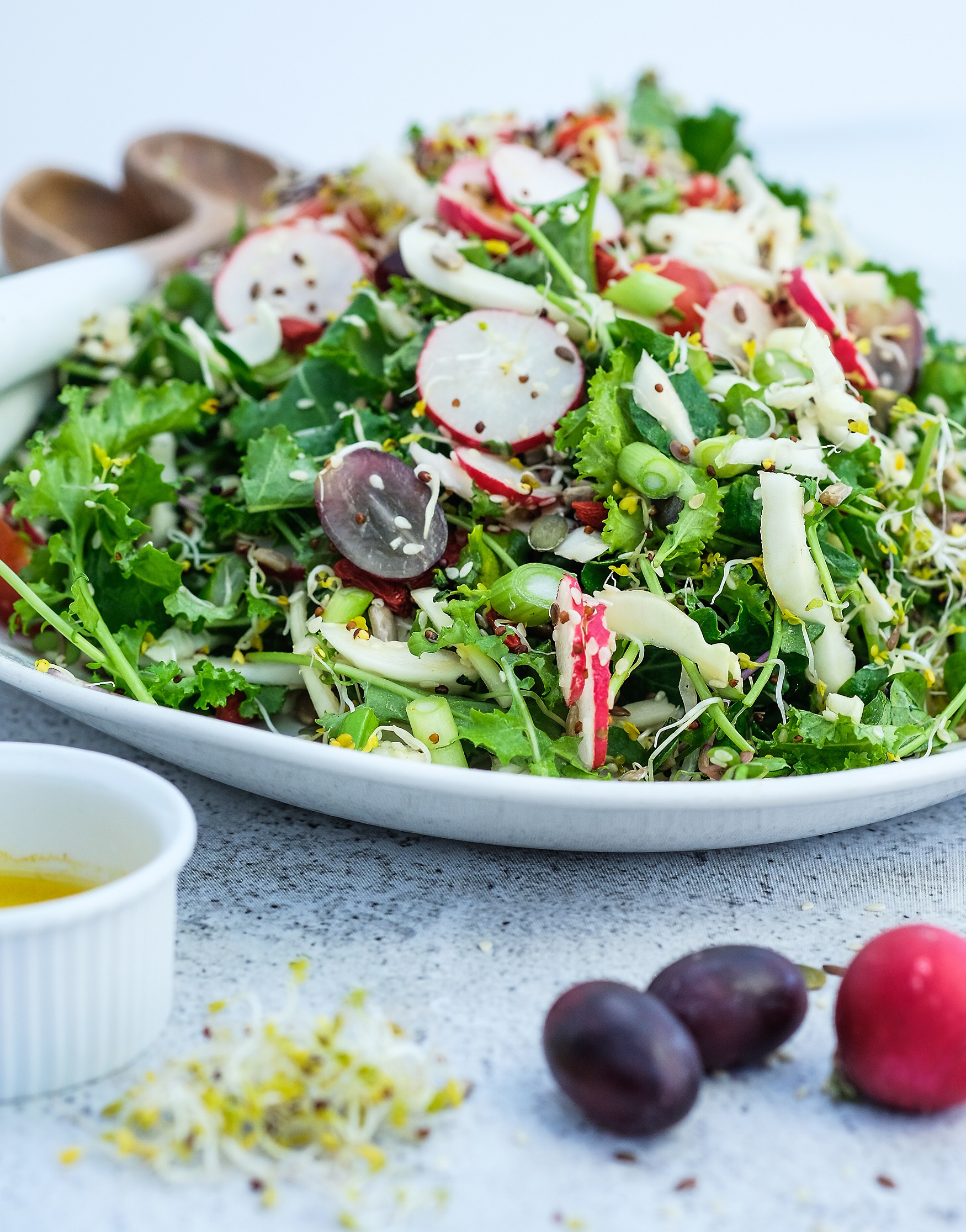 Superfood Garden Salad with Orange Dressing | Raw Vibrant Living