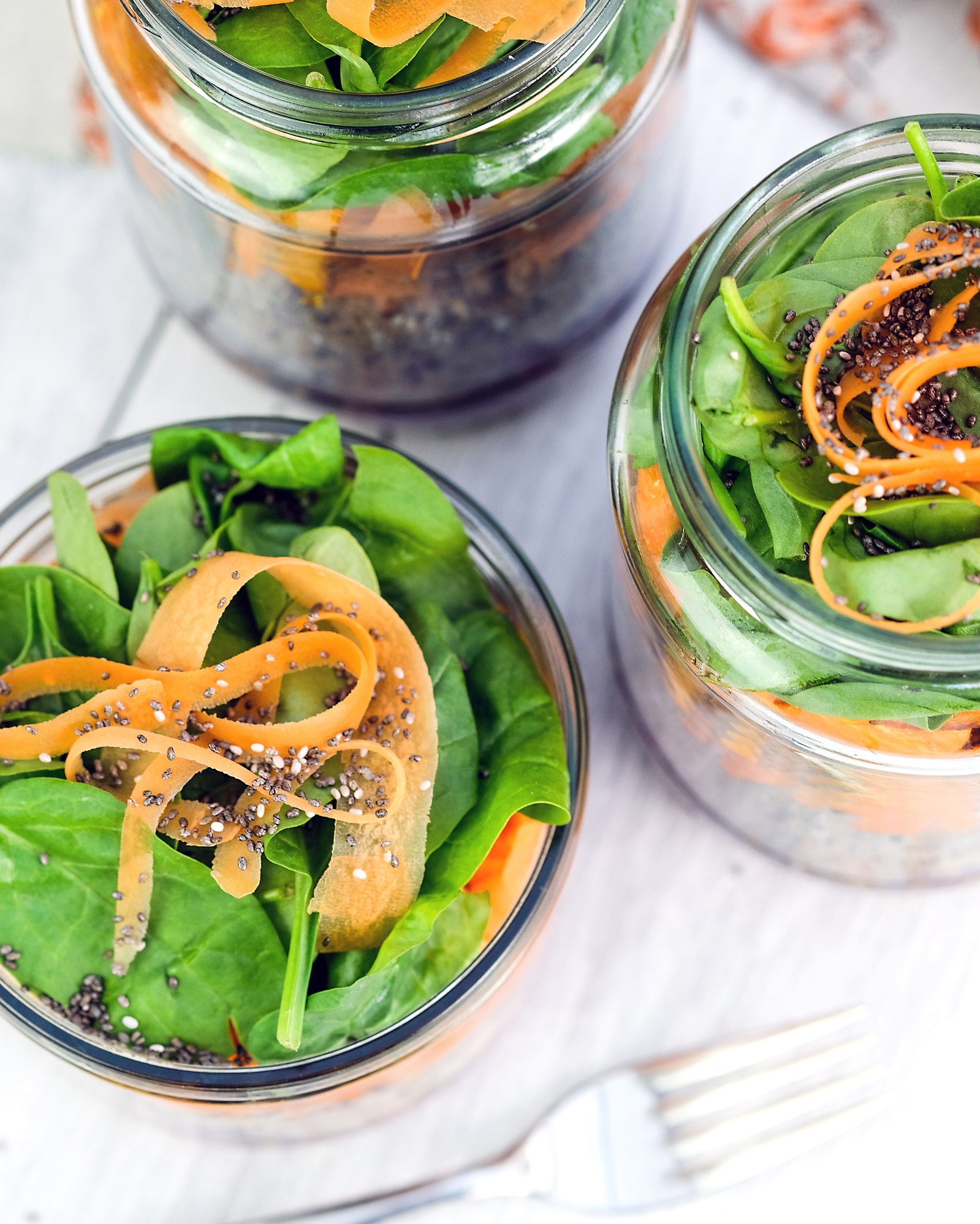 Sweet Potato & Quinoa Salad Jars | Raw Vibrant Living