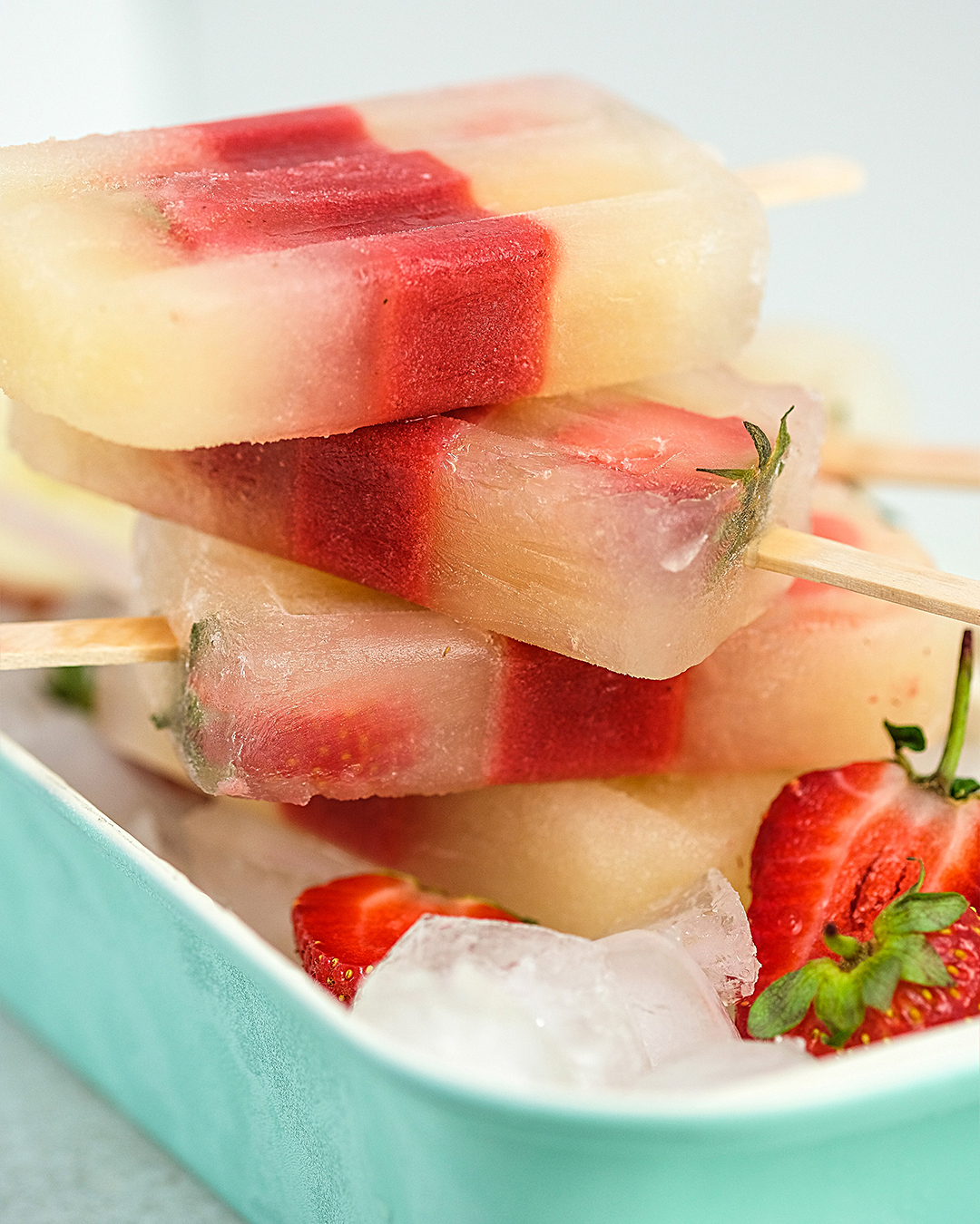 Apple & Strawberry ACV Ice Lollies | Raw Vibrant Living