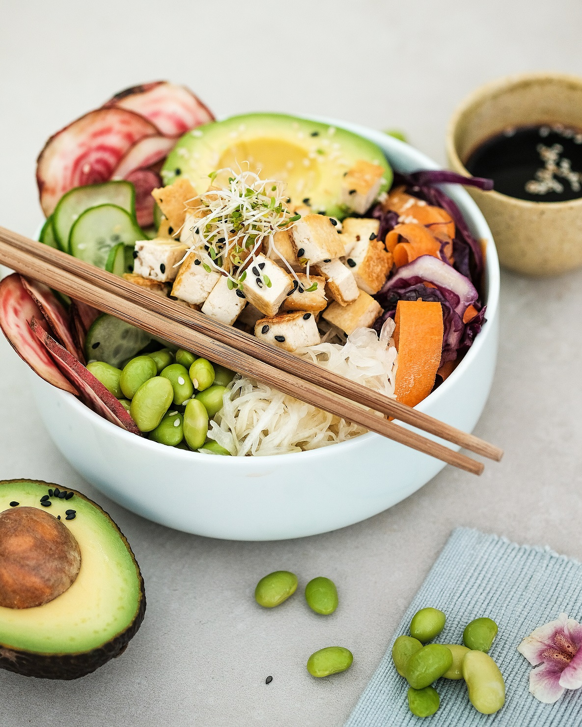 Healthy Vegan Poke Bowl | Raw Vibrant Living