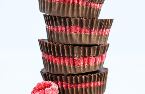 Raspberry Chocolate Cups image