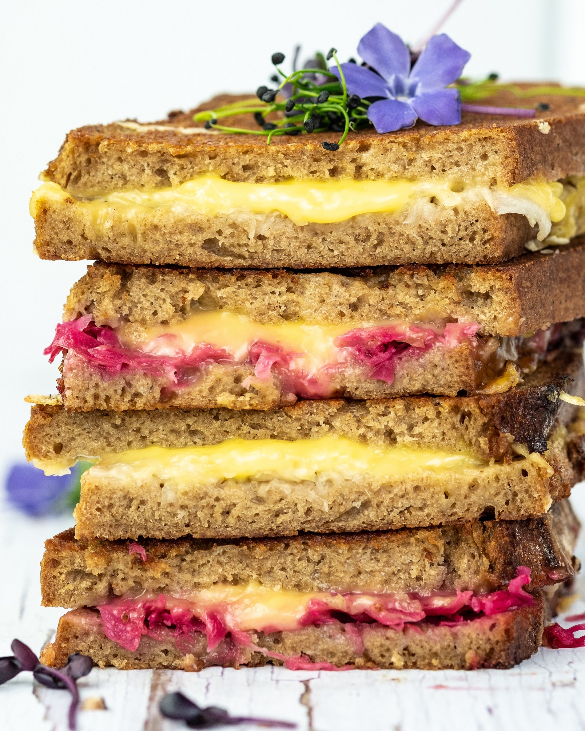 Vegan Grilled Cheese with Sauerkraut | Raw Vibrant Living