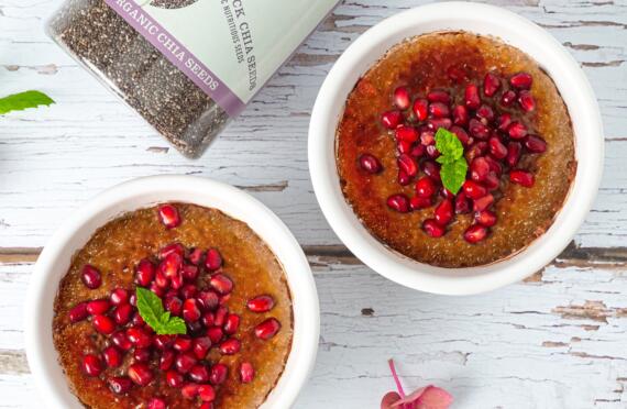 Chocolate Chia Creme Brulee image