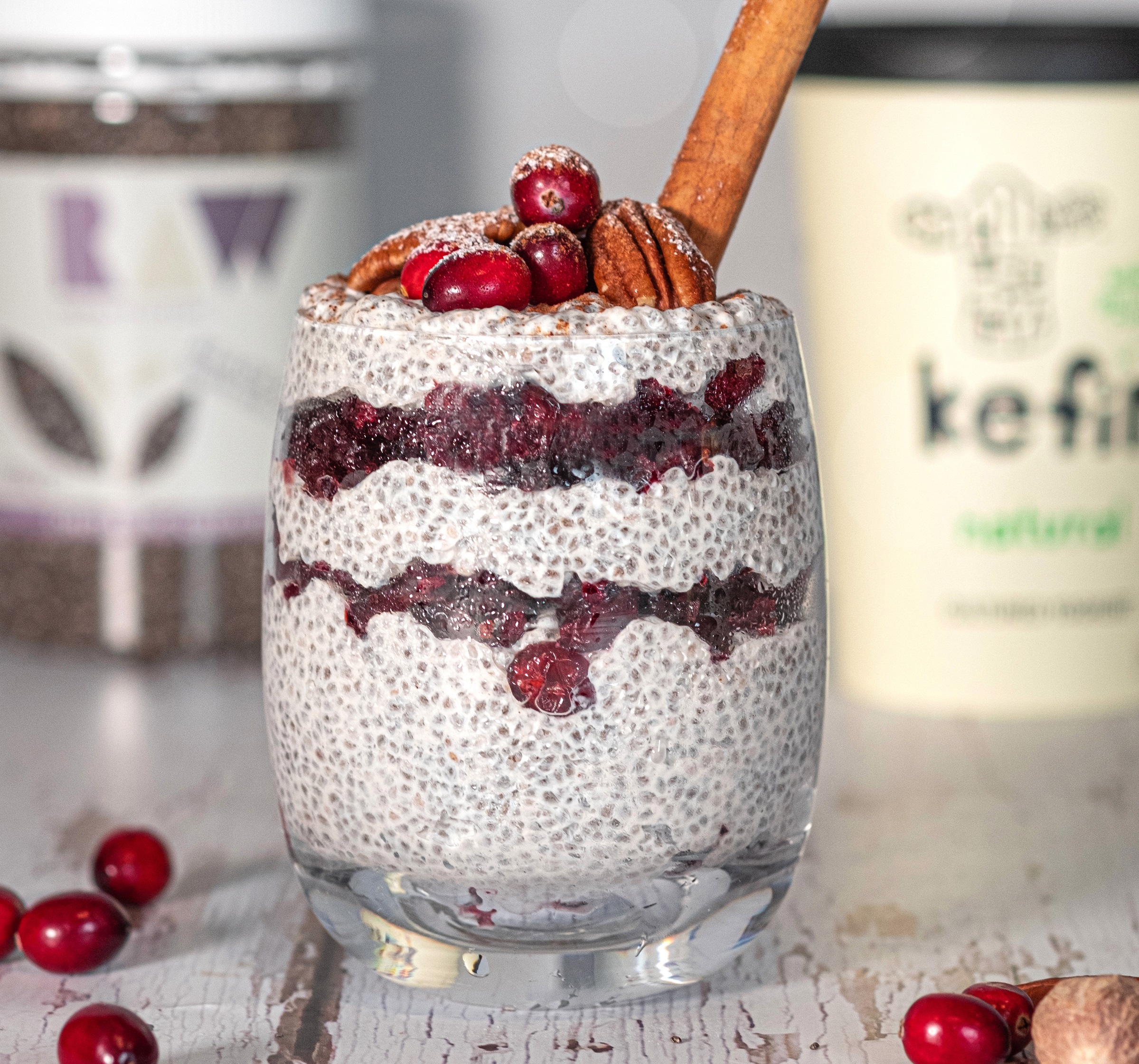 Christmas Spiced Kefir Chia Pudding | Raw Vibrant Living
