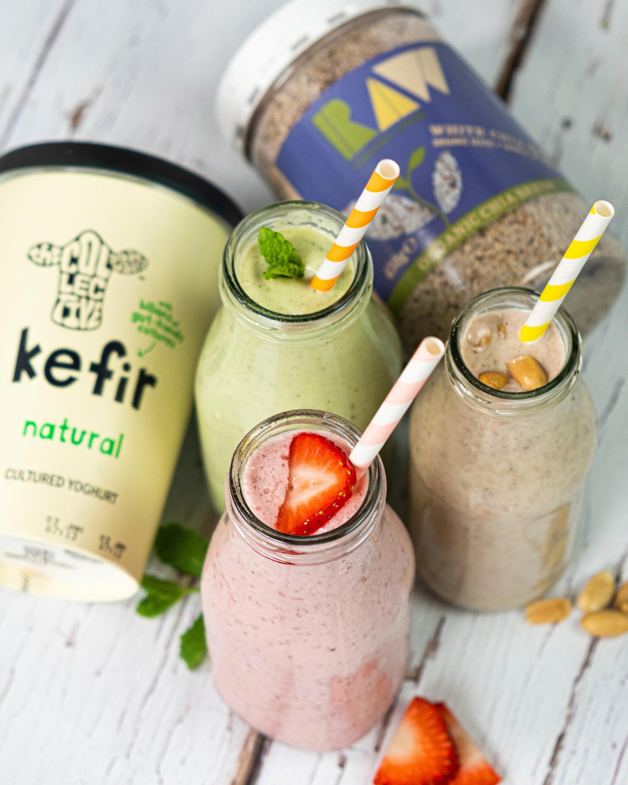 Trio of Chia Smoothies | Raw Vibrant Living