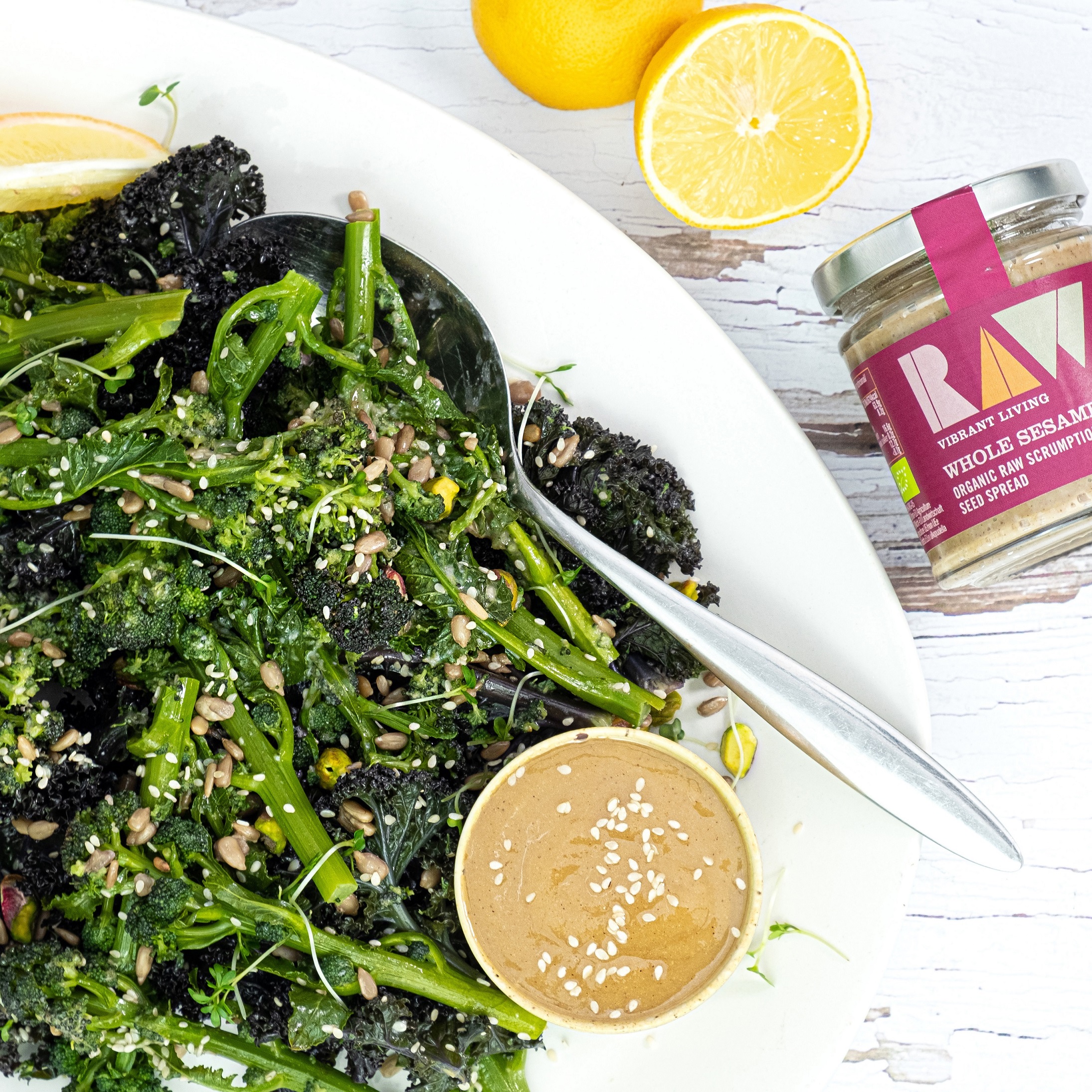 Kale and Broccoli Salad | Raw Vibrant Living