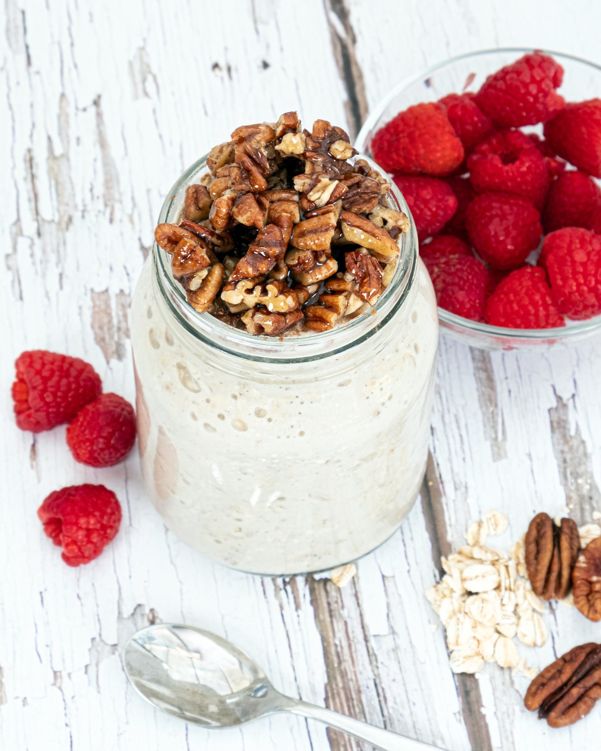 Pecan Pie Overnight Oats | Raw Vibrant Living