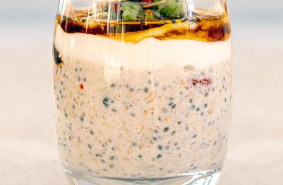 Chia Bircher Muesli with Honey Topping image