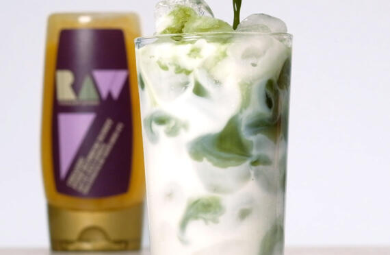 Lavender Iced Matcha Latte image
