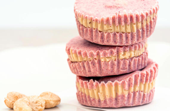 WHITE CHOCOLATE RAW CASHEW BUTTER CUPS image