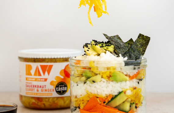 DECONSTRUCTED SAUERKRAUT SUSHI JAR image