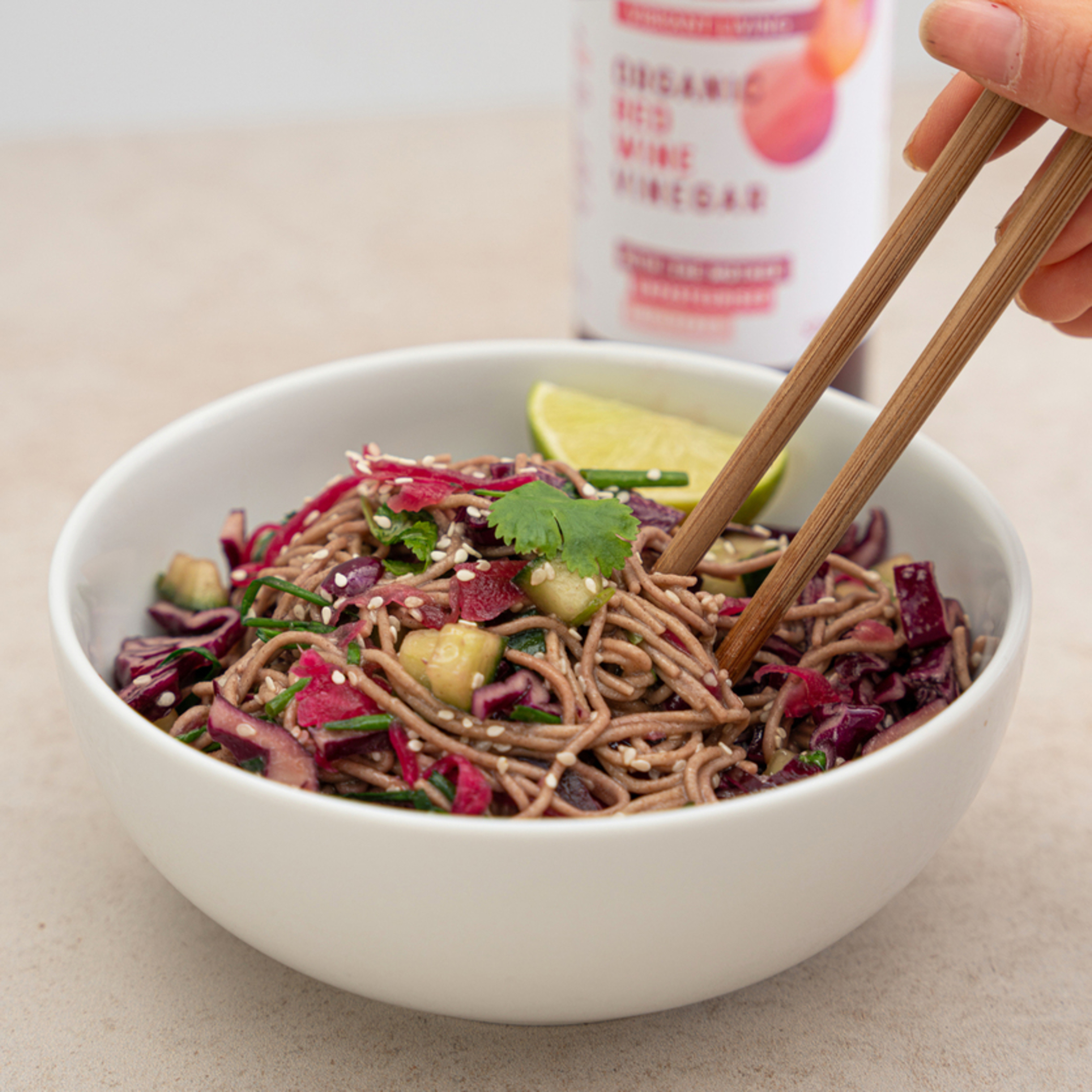 ORGANIC QUICK NOODLE SALAD | Raw Vibrant Living