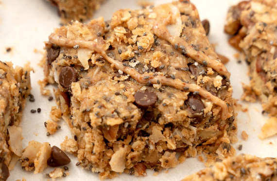 CHIA ALMOND BUTTER BARS image