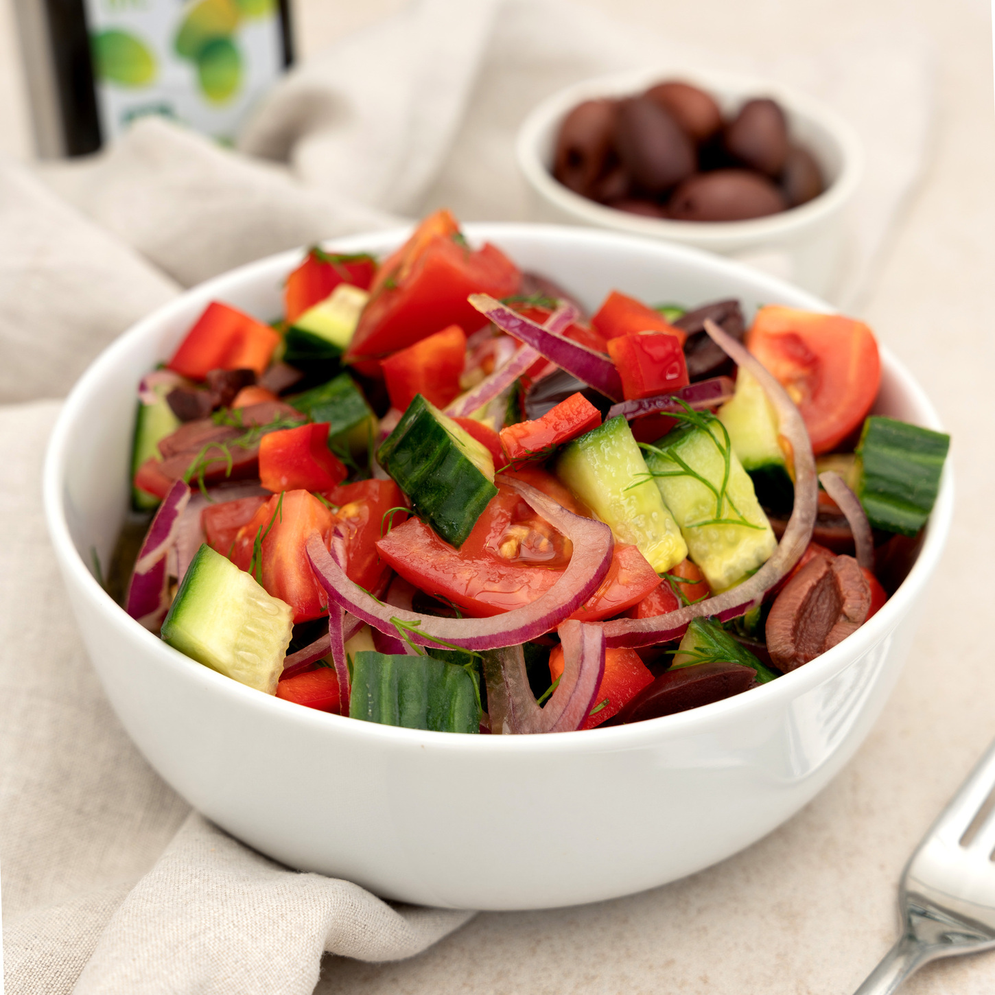 GREEK SALAD | Raw Vibrant Living GREEK SALAD
