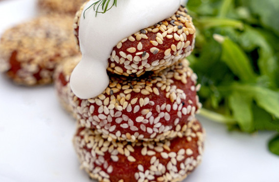 BEETROOT CHIA SEED FALAFELS image
