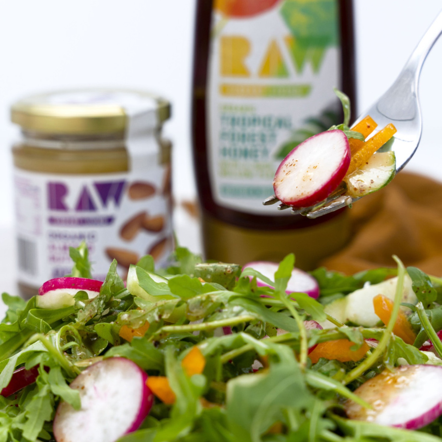 Honey Almond Butter Salad Dressing Raw Vibrant Living