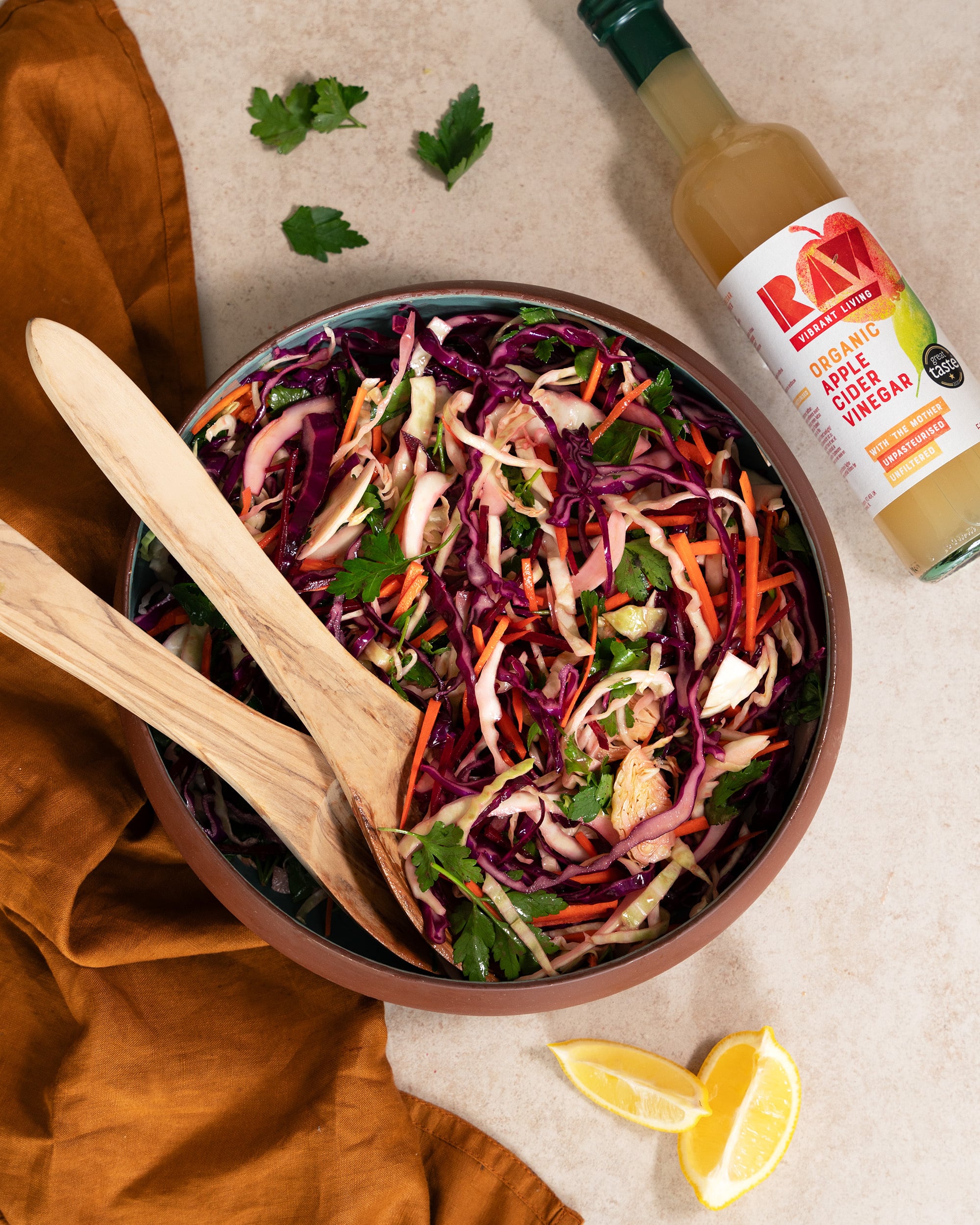 Easy Gut-Loving Cabbage Slaw | Raw Vibrant Living