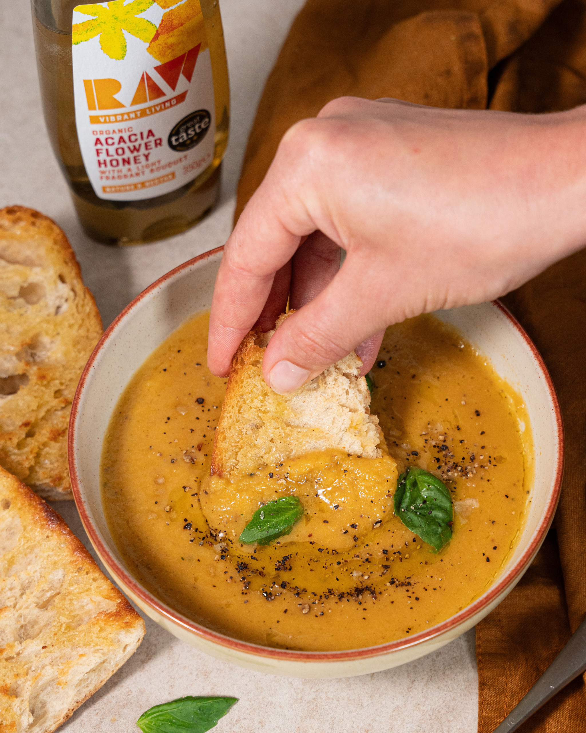 Gut-loving Butternut Honey Soup | Raw Vibrant Living