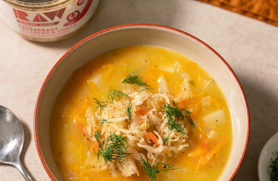 Easy Pickled Soup with Jalapeno and Chilli Sauerkraut image