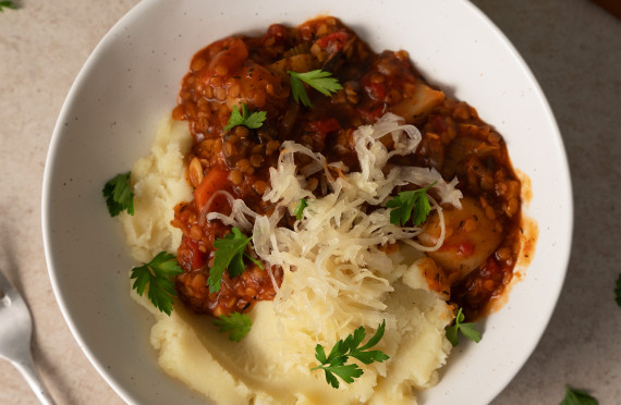 Vegetable and Mushroom Stew with Sauerkraut image