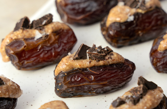 Gut-Friendly Almond Butter Stuffed Dates image