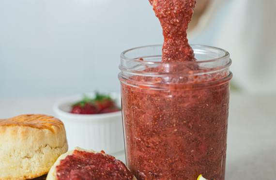 Gut-friendly Strawberry Rhubarb Chia Jam image